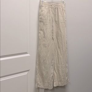 H&M linen wide leg pants